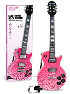 Bontempi - Pink electric rock guitar (241471)