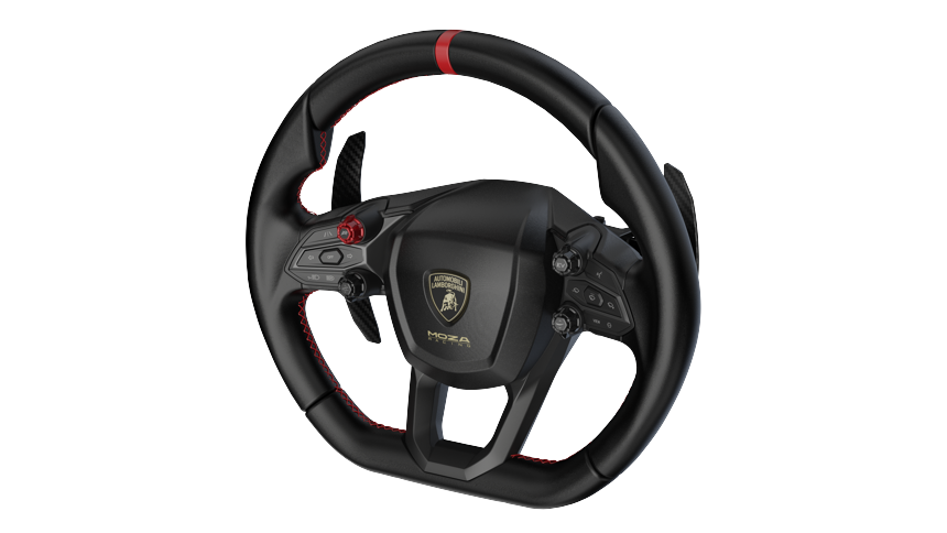 MOZA - REVUELTO Lamborghini Sim Racing Wheel - Black - 340mm