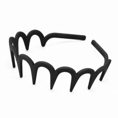 Gillian Jones - Zig Zag Headband - Matte Black - 14 × 14 × 3.5 cm