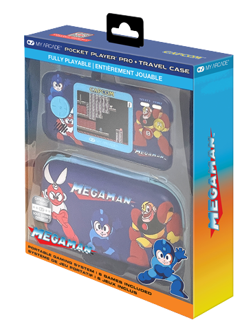 MY ARCADE - Pocket Player Pro Mega Man Gaming System with Case (6 in 1) - 2.75-inch screen