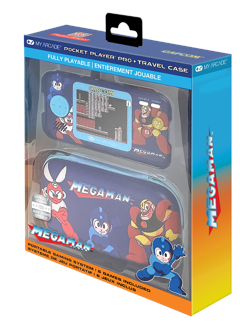 MY ARCADE - Pocket Player Pro Mega Man Spelsystem med Fodral (6 i 1) - 2.75-inch screen