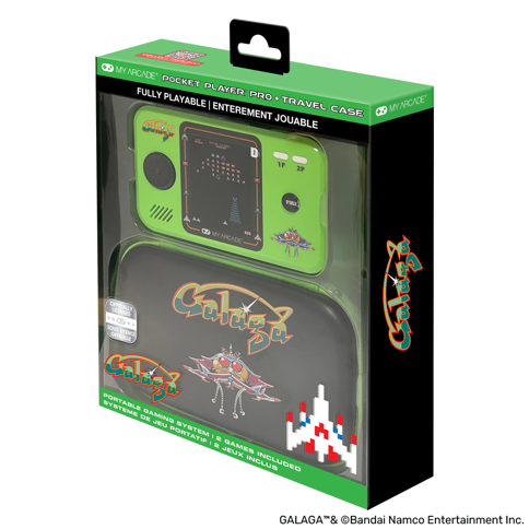 MY ARCADE - Pocket Player Pro + Resefodral Galaga Spelsystem - 2.75" Display