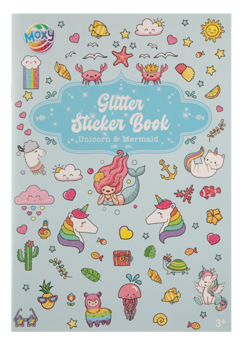Moxy - Glitter Sticker Book A5 - Blue