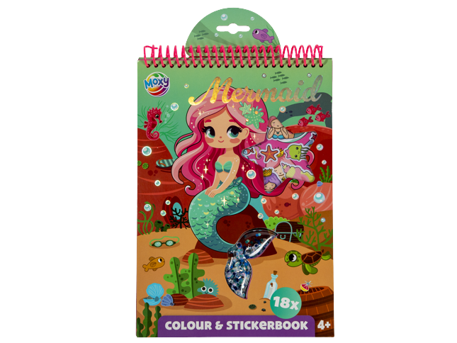 Moxy - Colouring & Stickerbook - Mermaid