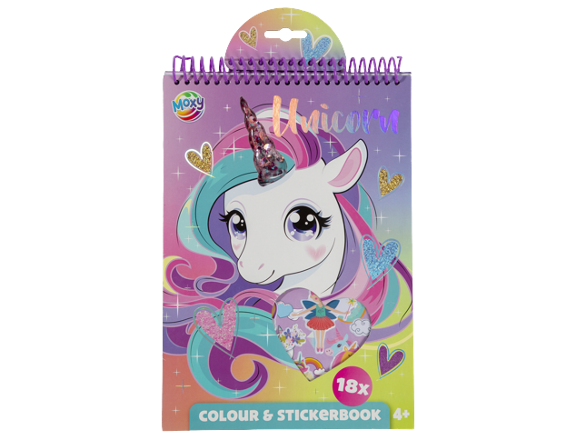 Moxy - Colouring & Stickerbook - Unicorn