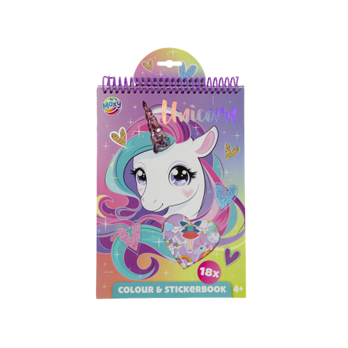 Moxy - Colouring & Stickerbook - Unicorn