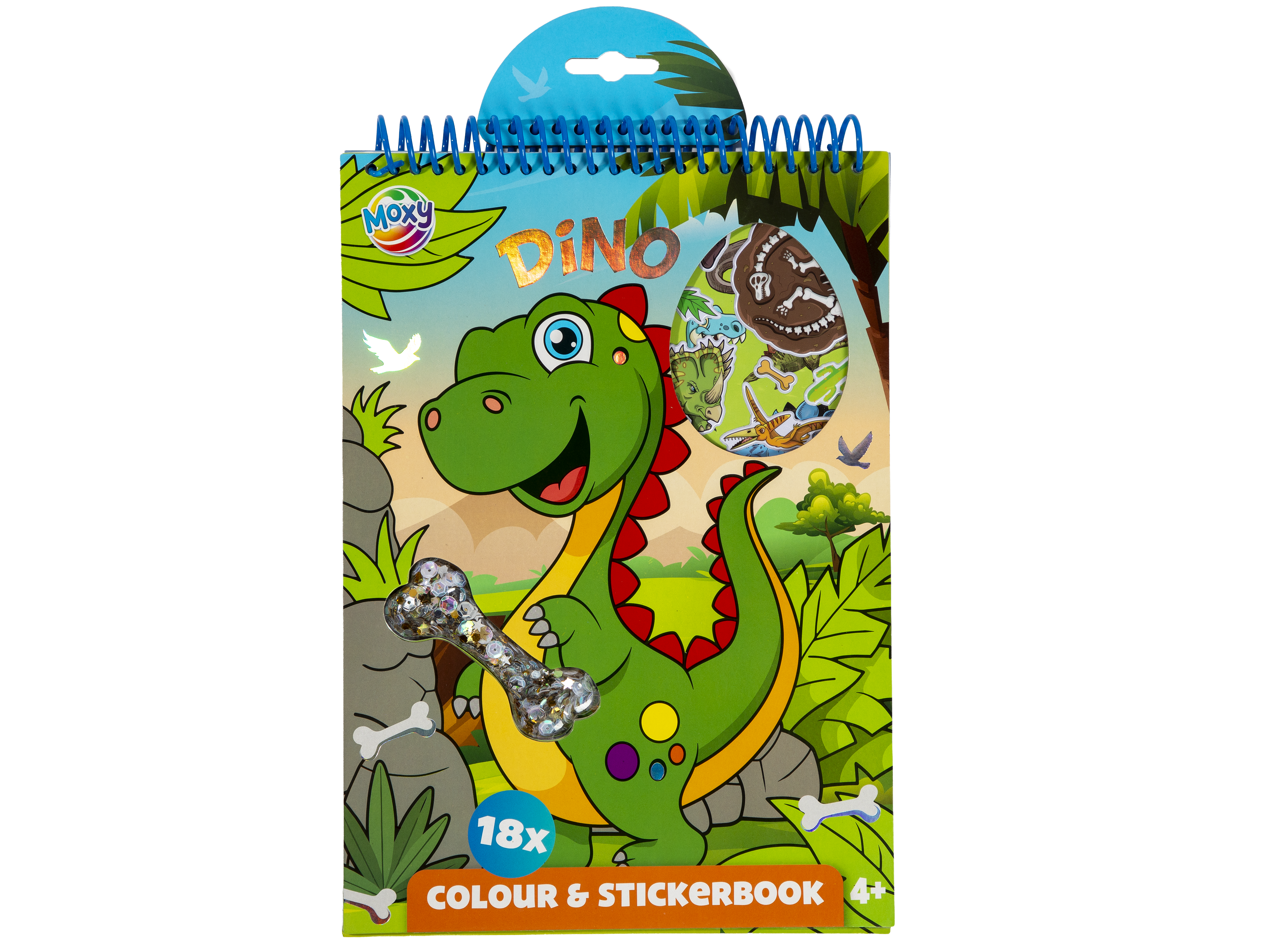Moxy - Colouring & Stickerbook - Dino