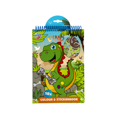 Moxy - Colouring & Stickerbook - Dino
