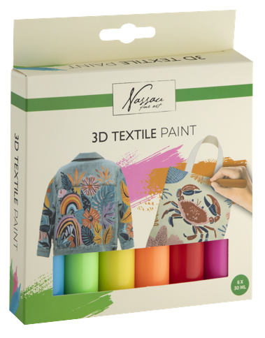 Nassau - 3D Textile Paint Set - Neon