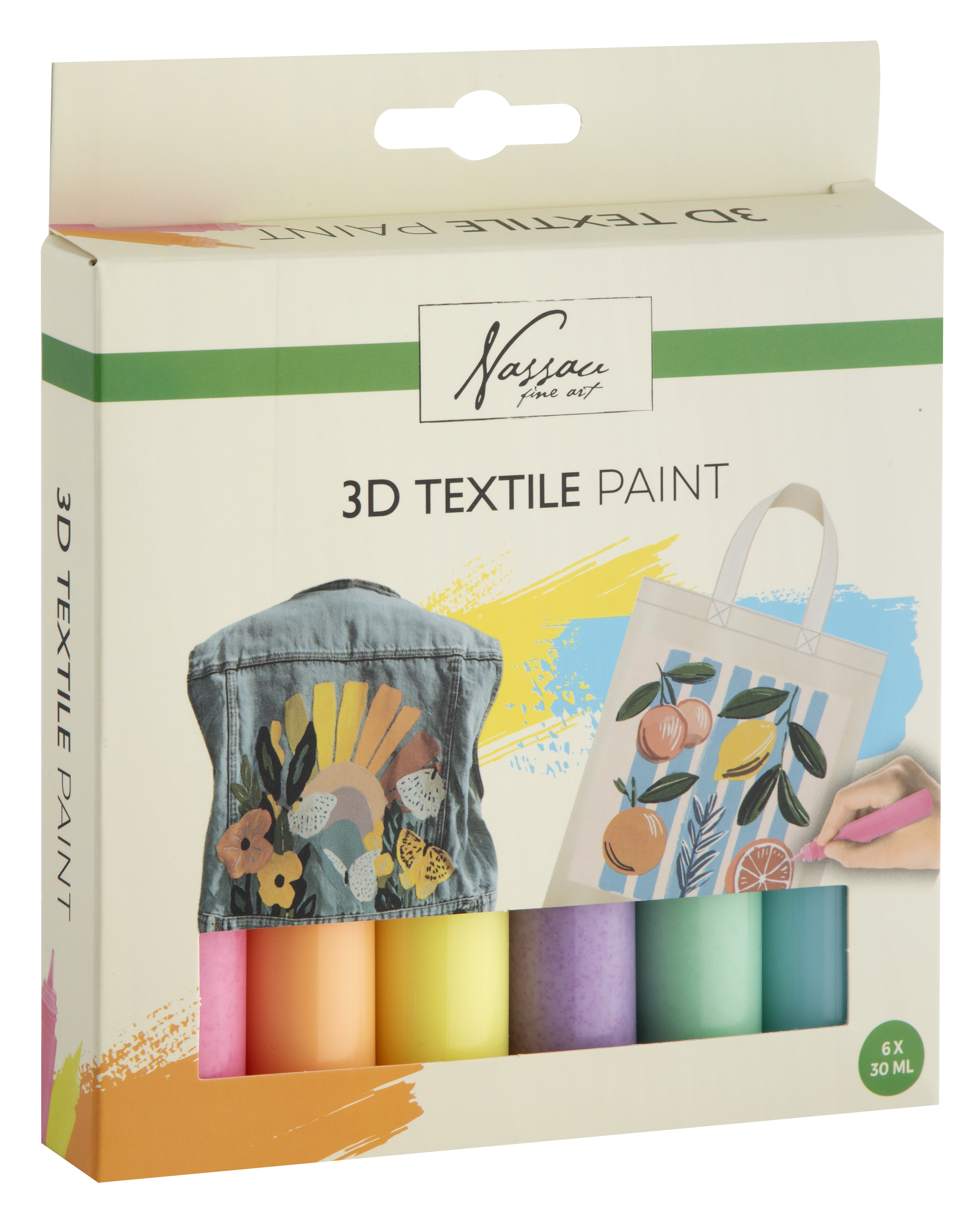 Nassau - 3D Textile Paint Set - Glitter