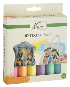 Nassau - 3D Textile Paint Set - Glitter
