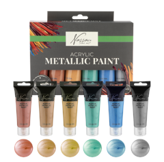 Nassau - Acrylic Metallic Paint, 6 pcs (AR0769/GE)
