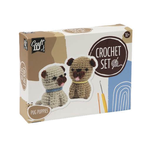 Craft ID - Crochey Kit Pug Dogs (CR175317)