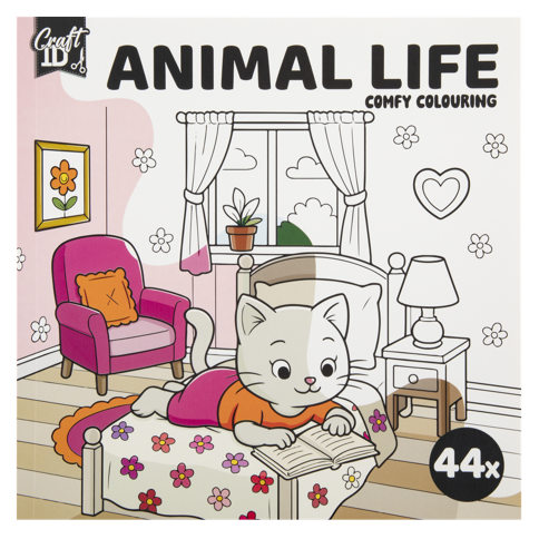 Craft ID - Colouring Book Cute & Comfy - Animal Life