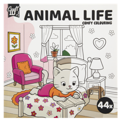 Craft ID - Colouring Book Cute & Comfy - Animal Life