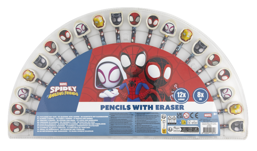 W&O - Spidey Pencil Set, 20 pcs (WO170005)