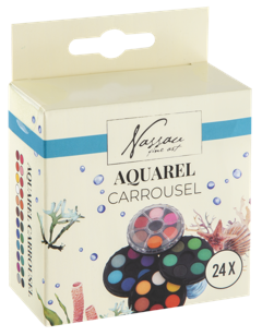 Nassau - Watercolor carousel, 24 colors (AR052805)