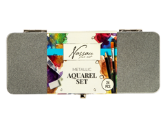 Nassau - Metallic watercolor set, 24 pcs (AR052806)