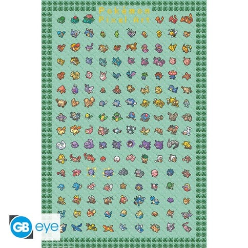 Pokemon - Maxi Poster - Pixel Art