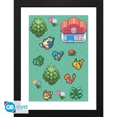 Pokemon - Framed Print - Pixel Art