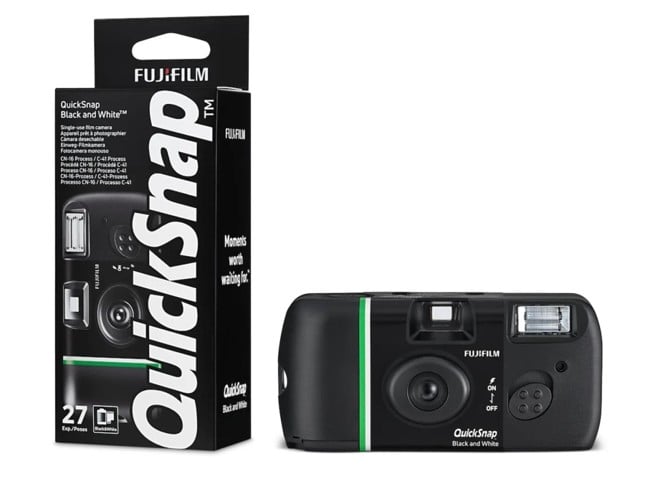 Fuji - QuickSnap Black & White Disposable Camera