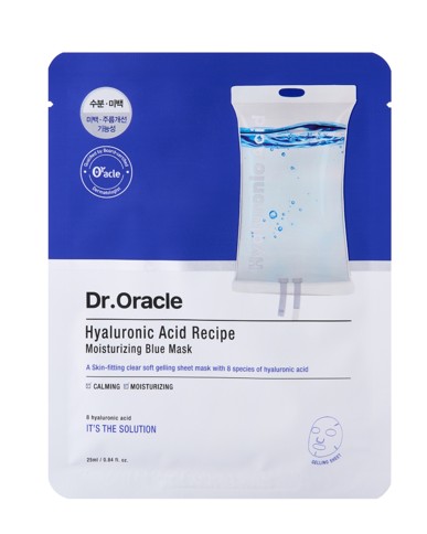 Dr. oracle - Hyaluronic Acid Moisturizing Blue Mask - Blue - 10 sheet masks