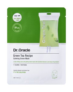 Dr. oracle - Greentea Recipe Calming Green Mask - Green - 10 sheet masks