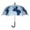 Follow the Duck - Umbrella with Elephant Print - Dusty Blue - 64 cm