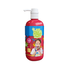 Natural Face & Finger Paint - 1000ml Bottle Dispenser - Red (109007)