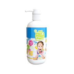 Natural Face & Finger Paint - 1000ml Bottle Dispenser - White  (109011)