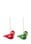 Kay Bojesen - Weihnachtsvögel - Rot/Grün - H5 cm