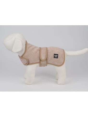 Peppy Buddy - Bathrobe Dog Jacket XXS, Beige 25 cm