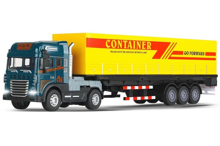 KLX - Die-cast truck with cargo trailer, light & sound (534665)
