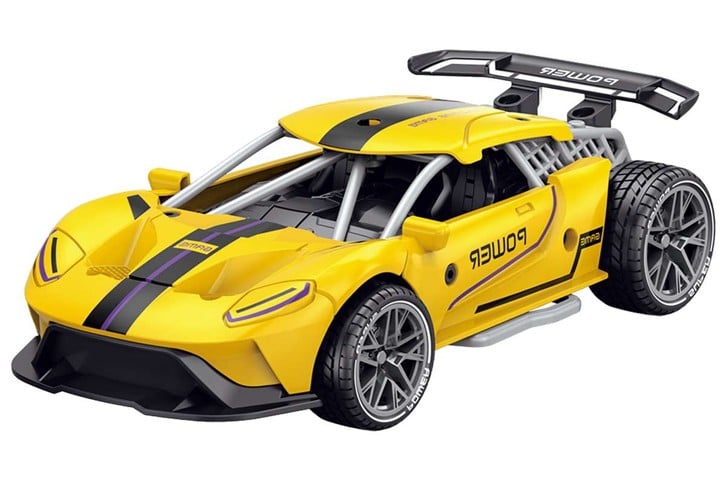 KLX - Die-cast Pull Back Car w/Sound & Try-Me, Yellow (534670)