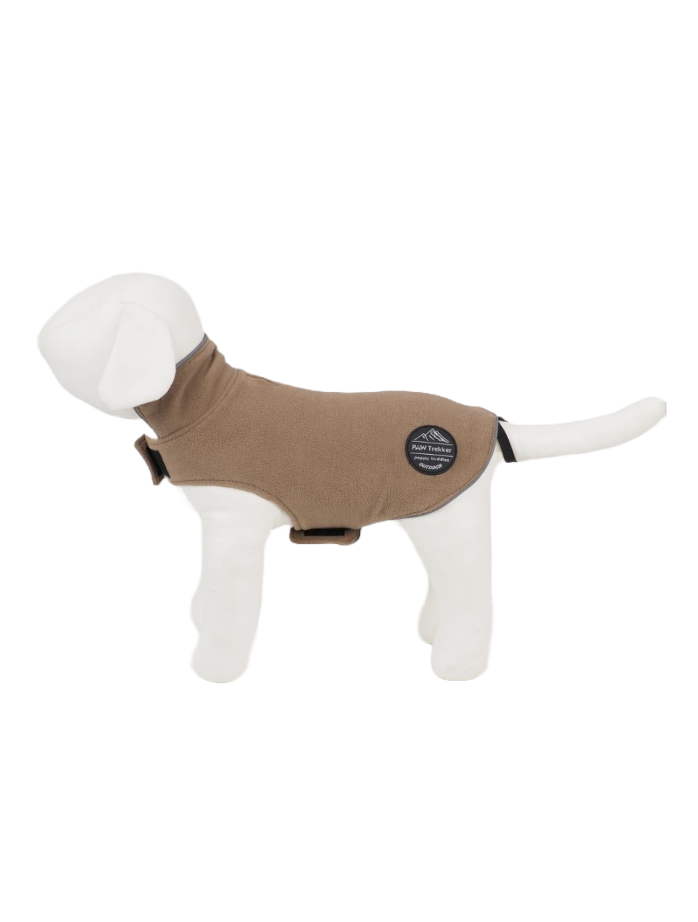 Peppy Buddy - Fleece Dog Jacket L, Beige 45 cm