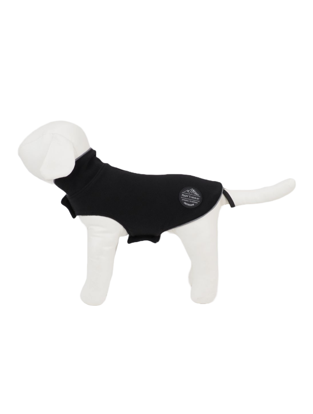 Peppy Buddy - Fleece Dog Jacket XXL, Black 55 cm