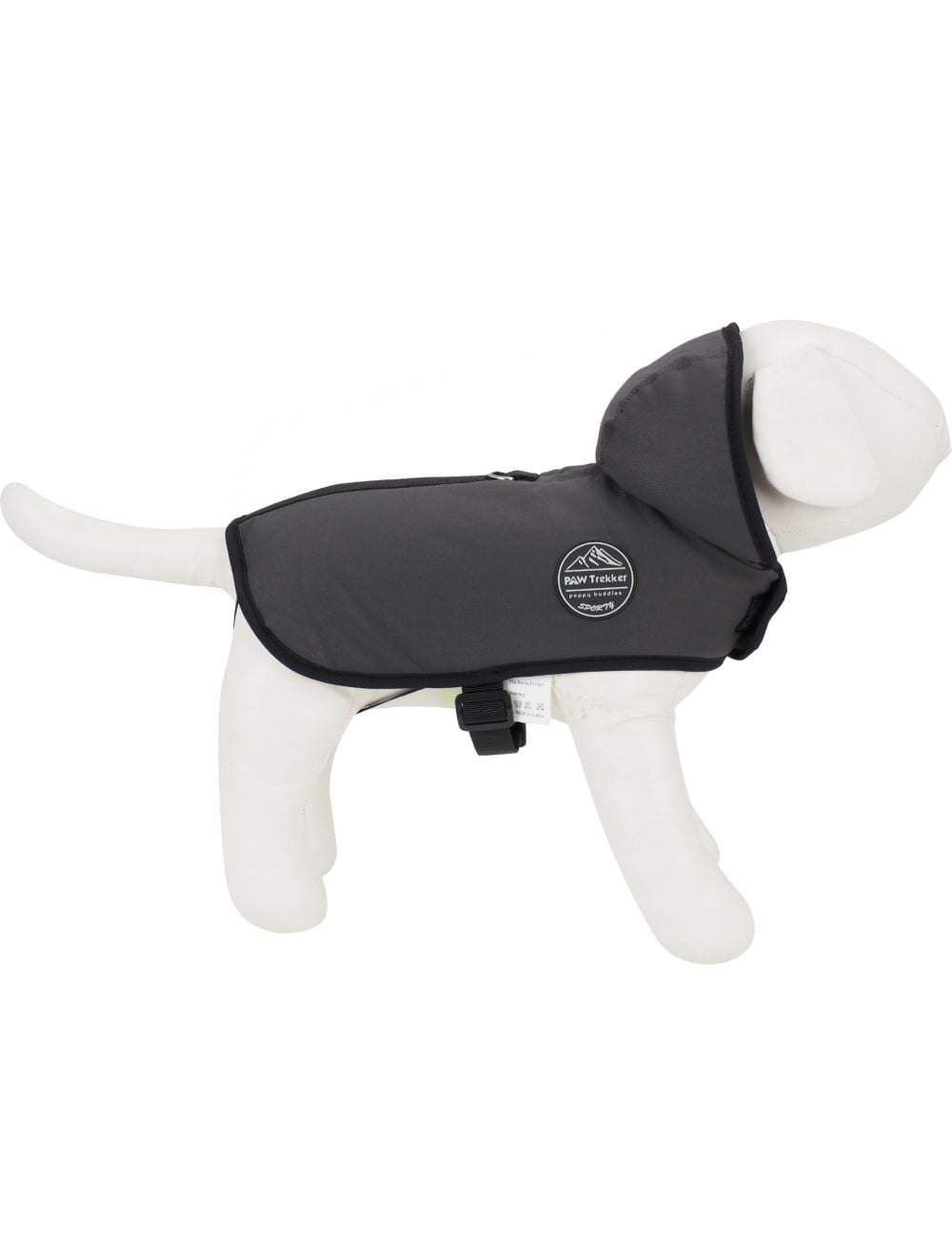 Peppy Buddy - Dog Jacket with Zipper, Black, M 40 cm