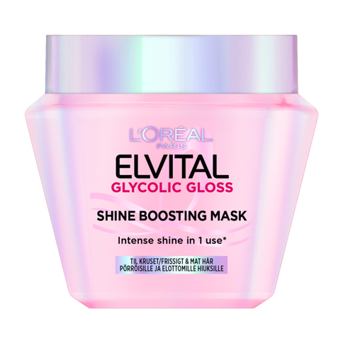 L'Oréal - Elvital Glycolic Gloss Shine Boosting Mask - Glansforsterkende hårmaske - 310 ml