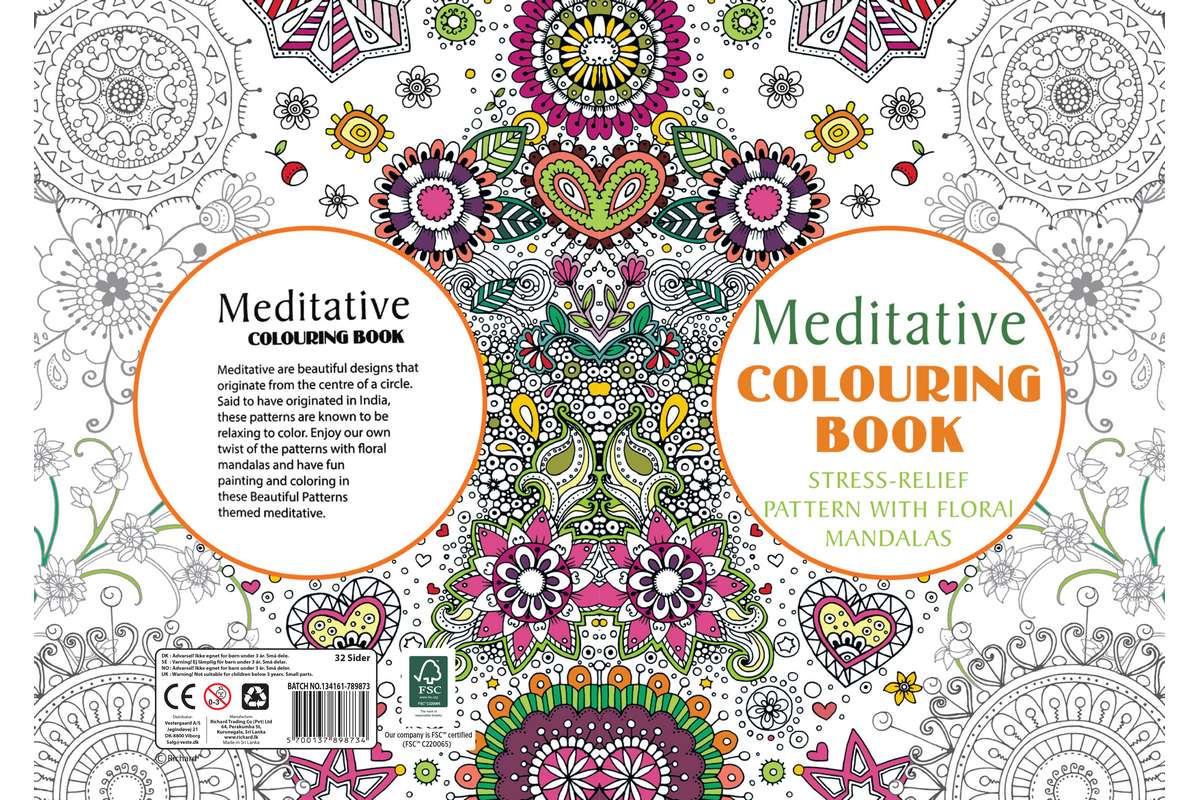 Hobby2You - Malebog A4 Meditative 32 sider