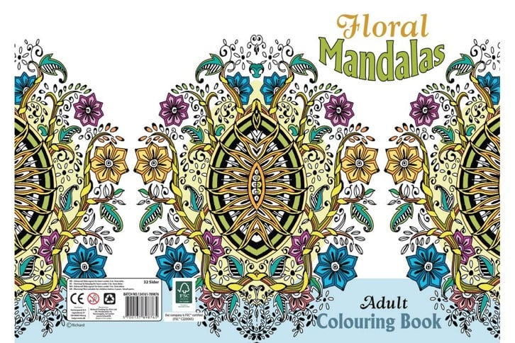 Hobby2You - Malebog A4 Floral Mandalas 32 sider (789876)