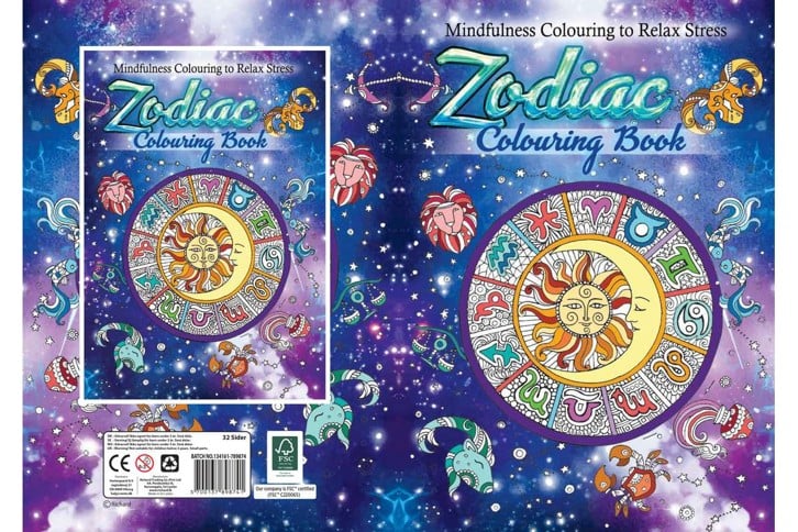 Hobby2You - Malebog A4 Zodiac 32 sider (789874)