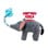 Kong - KONG Bendeez Elephant - L - 32 x 31 x 9.5 cm