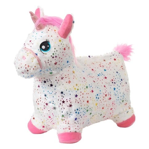 KREA - Hop And Bounce Plush Unicorn w pink hair ( 36-2040)