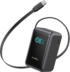 SmallRig - Nano36 Powerbank 10.000 mAh 45 W mit ausziehbarem USB-C-Kabel