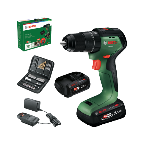 Bosch DIY - Slagdrill PSB18V-60 - 2 x 2,5 Ah