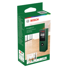 Bosch DIY - PLM 30-21 Laser-Entfernungsmesser mit Quadratmeterberechnung bis 30m