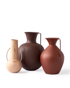 POLSPOTTEN - Roman Vaser - Cognac - Sett med 3