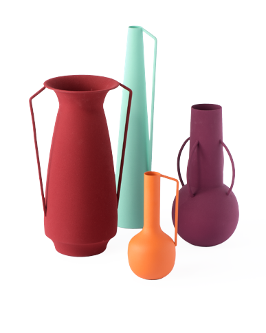 POLSPOTTEN - Evening Roman Vasen - Mehrfarbig - 4er-Set