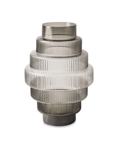 POLSPOTTEN - Steps Vase - S - Dunkelgrau