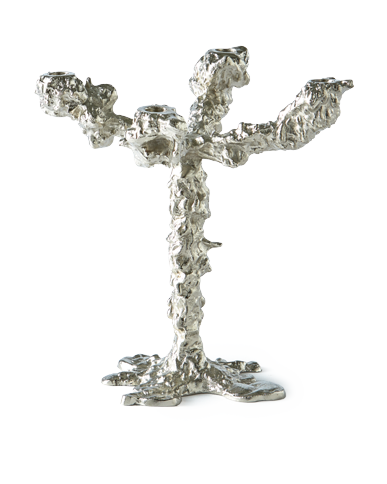 POLSPOTTEN - Drip Świecznik 4-Arms - Srebrny